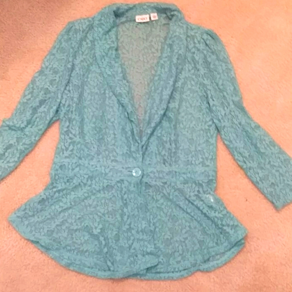 Turquoise Rose lace